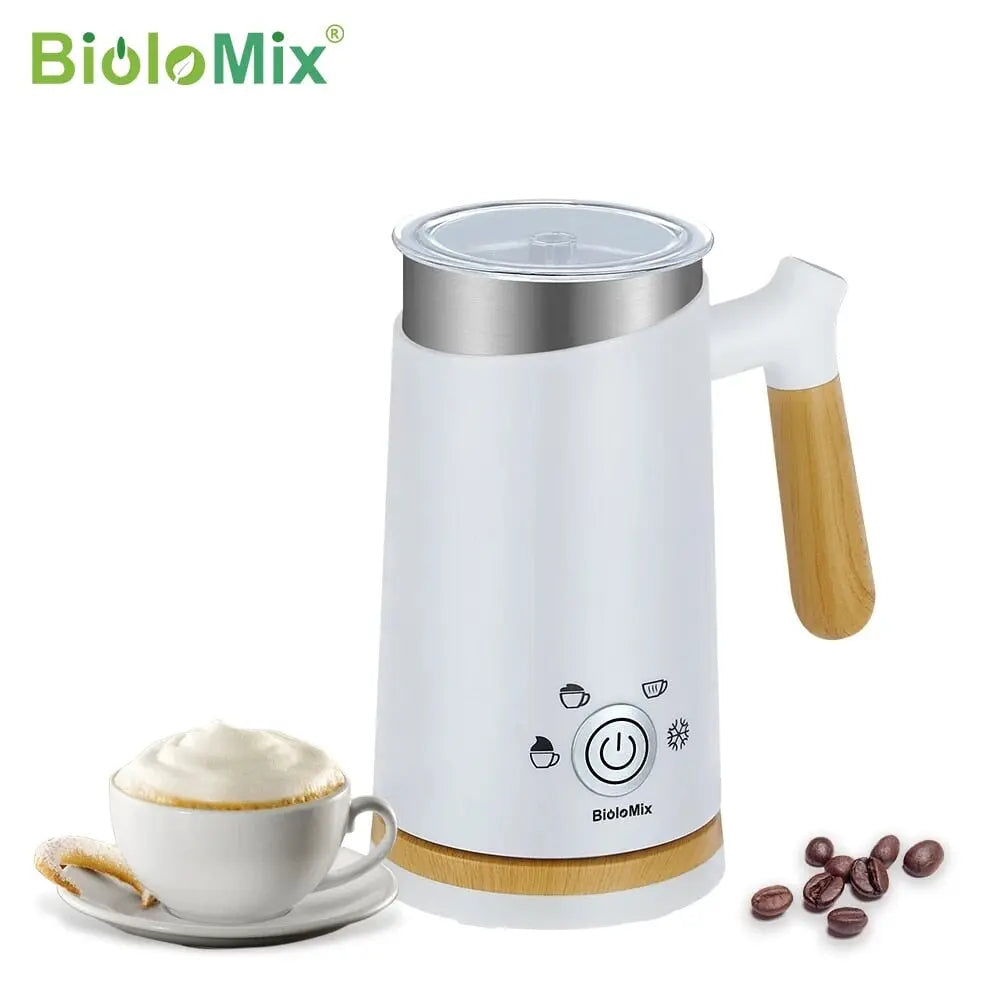 Biolomix-Milchaufschäumer Elektrisch 300ML 4 Voreingestellte Programme Biolomix-Milchaufschäumer Elektrisch 300ML 4 Voreingestellte Programme